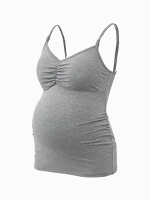 Modmama 3 件纯色孕妇哺乳背心，孕妇哺乳服 - 彩色 - 查看 11