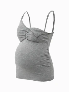 Modmama 3 件纯色孕妇哺乳背心，孕妇哺乳服 - 彩色 - 查看 8