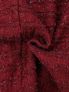 Editum Women's Solid Color Short Sleeve Top And Long Pants Casual Elegant Daily 2 Pieces Set Office Dinner Tea Party Burgundy Summer - Red - View 14