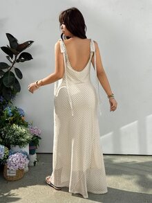 GalTyme 大尺碼女款時尚垂領白色洋裝，適合茶會、正式早午餐、度假、約會之夜，夏季 1920 年代復古浪漫 L'amoure 性感優雅風 - 彩色 - 查看 6