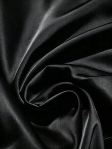 GlowEve CURVE 大尺碼女款純色百褶休閒百搭日常穿著裙 - 黑色 - 查看 6