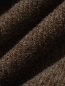 DAZY Women's Fuzzy Trim Fitted Long Sleeve Base Layer T-Shirt - Brown - View 8