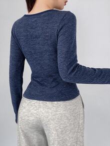 DAZY Zip Up Crop Cami Top Open Front Jacket Lounge Sets For Women Night Out Navy Blue Autumn Streetwear Y2k Casual - Blue - View 2