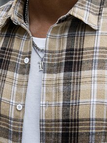Manfinity CasualCool 男士格紋長袖單排扣休閒襯衫 - 彩色 - 查看 3