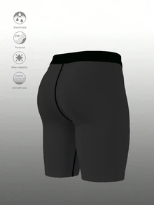 Gym Rark Leggings deportivos de hombre con cintura de bloques de color - Gris - Ver 2