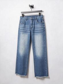 EGENSIO Men's Casual Versatile Daily Travel Denim Jeans With Pockets - Blue - View 5