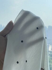 SHEIN 青少年女孩櫻桃圖案V領長袖上衣與長褲睡衣套裝 - 白色 - 查看 15
