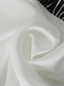 Linhara CURVE 女款大尺碼優雅波西米亞風純白V領長洋裝，適合秋季度假休閒外出、鄉村假期與夜晚穿搭 - 彩色 - 查看 8