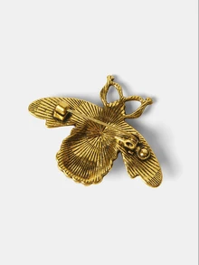 Aravennia Luxury Vintage Bee Brooch For Women, Antique Gold-Tone Rhinestone Insect Pin, Elegant French Style Brooch Suitable For Coats - Multicolor - View 6