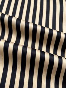 NostaNoir Women's Striped Satin Long Sleeve Blouse - Multicolor - View 5