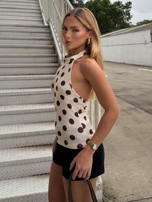 BiaLiraa Áo croptop nữ kiểu dáng thường ngày, hở lưng, ôm sát, thích hợp cho mùa hè. - Nhiều màu - Xem 5