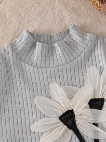 SHEIN Set Atasan dan Celana Panjang Model Mengembang untuk Bayi Perempuan - MultiWarna - View 11