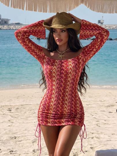 Swim SXY Off-Shoulder Sexy Casual Party Beach Vacation Cover-Up For Women
