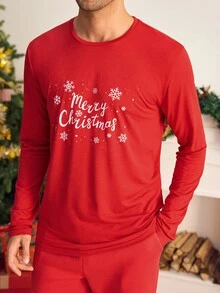 HIMLAND Men's Casual Long Sleeve T-Shirt [Excl. Baby & Kids] Christmas Winter Party Autumn Deer Print - Multicolor - View 3