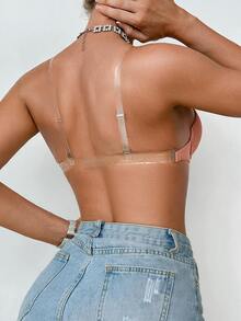 SHEIN 1件裝簡約舒適內衣，適合居家與日常穿著 - 亮橙色 - 查看 2