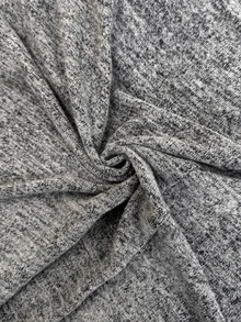 SHEIN CURVE+ Plus-Size Us22 Leisure Daily Life Hooded Cardigan Fall - Light Grey - View 9