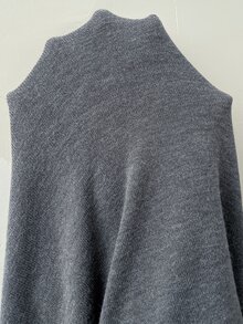 SHEIN CURVE+ Plus Size Women's Solid Color Casual Versatile Daily Wear Cardigan Fall - Dark Grey - View 15