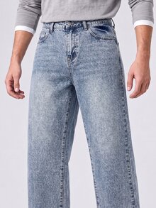 QuarKem Men's Casual Daily Travel Denim Jeans With Pockets - Light Wash - View 7