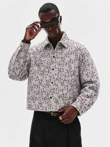 STYNVO Men's Pentagram Pattern Long Sleeve Single-Breasted Casual Shirt - Multicolor - View 1