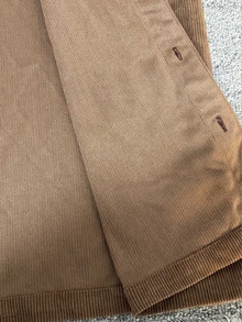 Neovey Men's Casual Solid Color Button Front Long Sleeve Jacket, Autumn - Brown - View 9