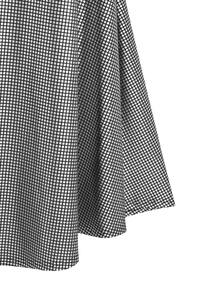 DreamSkyne Plus Size Women's Vintage Metallic Foil Print Flowy A-Line High Waist Maxi Skirt,Silver,Autumn,70's,Party,Rave,Commuting Silver Skirt For Women - Silver - View 7
