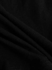 Attitoon Women's Solid Color Pleated Long Sleeve Casual Versatile T-Shirt - Black - View 4