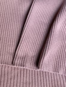 Feyla Women's Solid Color Button Design Cutout Long Sleeve Fitted Elegant Knit Dress - Dusty Pink - View 8
