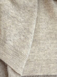 SHEIN Maternity Solid Color Casual Daily Long Sleeve Sweater - Apricot - View 9
