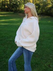 Sydney Algeri Women Sweatshirts - Krem - View 5
