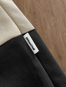 EASEVO Men's Spring/Autumn Casual Loose Fit Plus Size Long Sleeve Sweatshirt Solid Color Patchwork Polo Shirt Halloween Christmas Winter Party Autumn - Multicolor - View 4