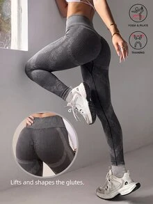 Easithlete Casual Loose Baggy Minimalist Seamless Sports Leggings Yoga Gym Dark Wash Fall - Dark Grey - View 1