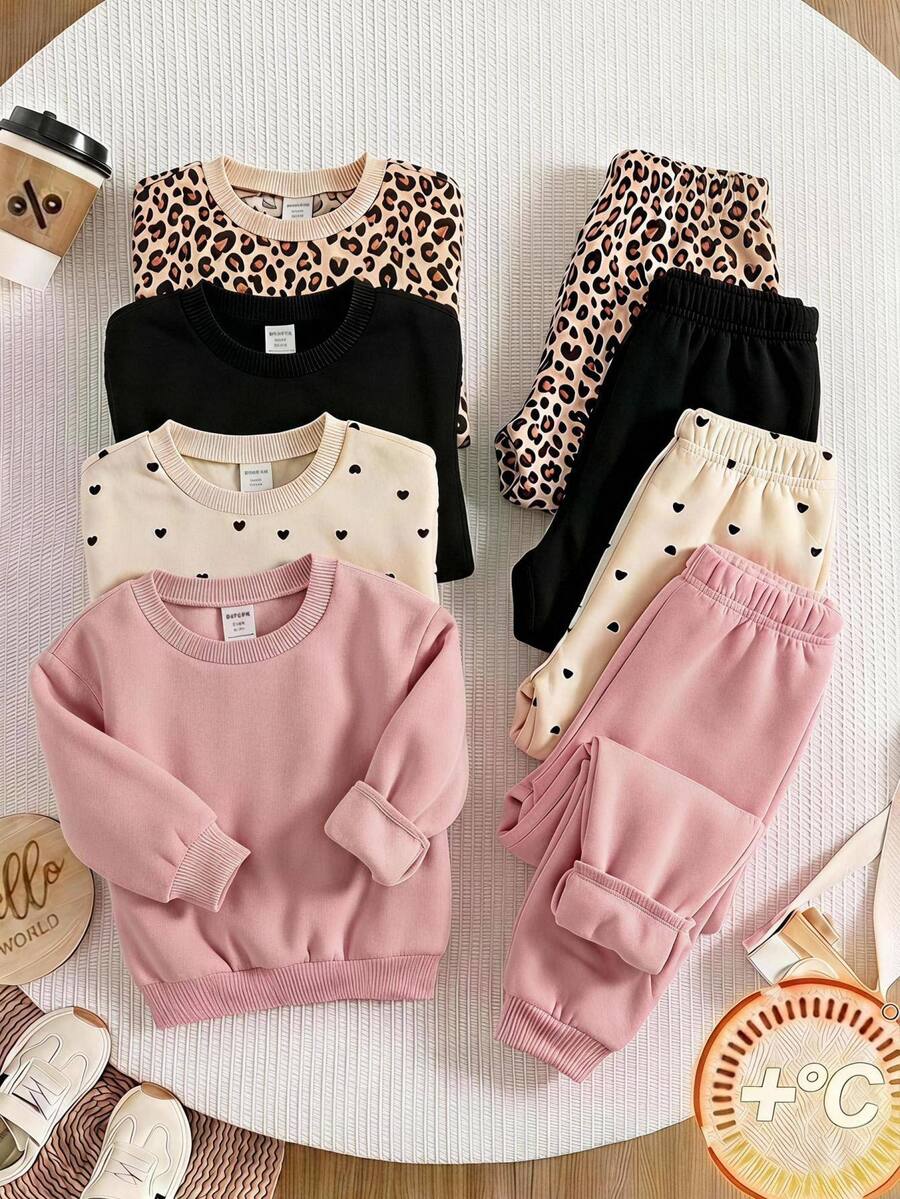 4PCS Baby Girls Bottoms Winter - Multicolor - View 1