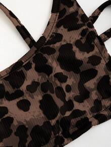 EgrlEra Women Leopard Print Crop Camisole - Multicolor - View 5