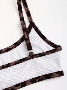 EgrlEra Women Leopard Print Crop Camisole - Multicolor - View 3