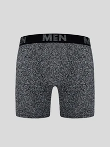 Snug Zone Set de 7 calzoncillos tipo bóxer cómodos con estampado de letras para uso diario de hombres - Multicolor - Ver 2