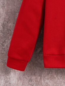 SHEIN 3件組兒童青少年男孩秋冬休閒黑色保暖內裡背心外套連帽衫與長褲套裝，外套套裝，男孩套裝，秋冬套裝，運動套裝 - 彩色 - 查看 7