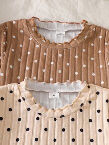 SHEIN 2件裝少女內搭背心 - 卡其色 - 查看 6