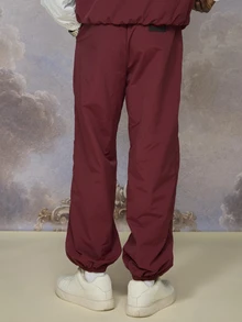 Emperor Men's Fall Colorblock Loose Fit Sports Pants Work Burgundy Streetwear - Multicolor - View 2