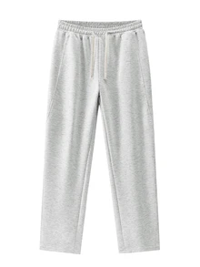 Manfinity Homme New Autumn/Winter Style Grey Knitted Pants, Suitable For Outings, Formal Dinners, Parties And Various Occasions. - Light Grey - View 4