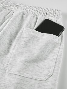 Manfinity Homme New Autumn/Winter Style Grey Knitted Pants, Suitable For Outings, Formal Dinners, Parties And Various Occasions. - Light Grey - View 5