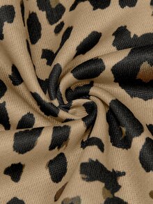 Lalippa Women's Leopard Print Long Sleeve Zip-Up Hooded Sweatshirt - Multicolor - View 8
