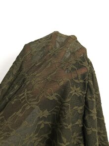 Elaquor Plus Size Women's Front Knot Flared Sleeve Ruffle Hem Fashion Top Fall - Army Green - View 7