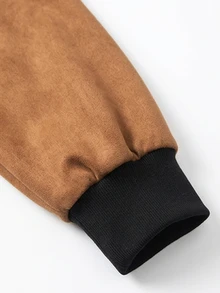 LUMIGAL Fall Clothes FOR WomenWomen's Fashion Zipper Faux Fur Hooded Jacket - Brown - View 4