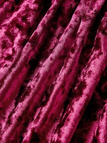 SHEIN MOD Chic Women's Fuchsia Velvet One Shoulder Long Dress With Waist Cutout Perfect For Parties,Rehearsal Dinner Dress For Guest,Party Dress - Burgundy - View 6