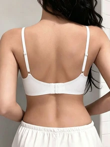 Napfluff Women 2 Colors Deep V-Neck Cutout Straps Seamless Bra Wireless T-Shirt Push Up 2 Pack Everyday Wear - Multicolor - View 3