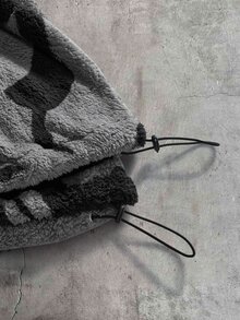 CalleClaro 男士秋冬休閒拼色拼接連帽保暖夾克 - 黑色 - 查看 7