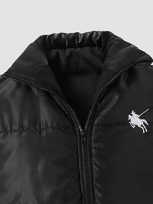 SHEIN Sparklyn 3件組 青少年女孩休閒絎縫背心、長袖修身T恤與V腰長褲套裝 - 彩色 - 查看 3