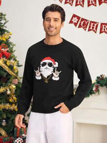 HIMLAND 男士刺繡聖誕毛衣，標準尺寸 - 彩色 - 查看 4