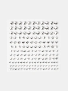 Aravennia 1pc Y2K Punk Vibes: Easy To Stick Rhinestone Stickers, Perfect For Instant Party Makeover - Eye - Multicolor - View 2