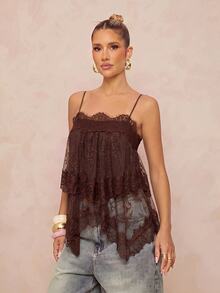 Lumalex Fall Winter New Coffee Color Tassel U-Neck Bodycon Straight Long Dress Dawn-To-Gala Elegant Poised Let Your Beauty Shine,Going Out - Brown - View 5